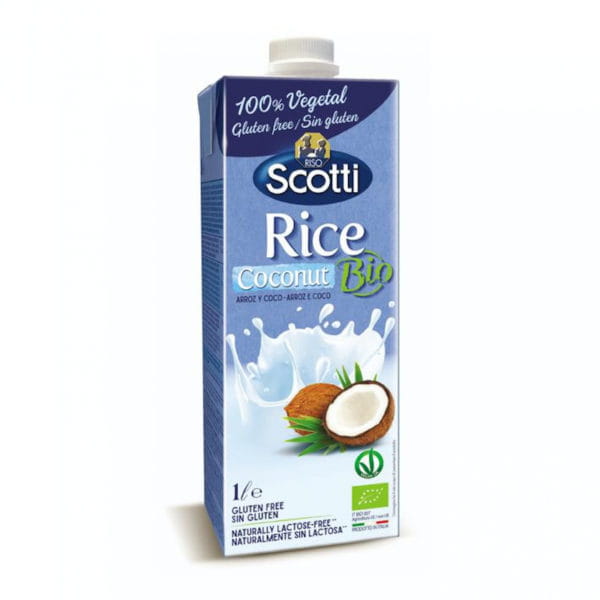 Bebida vegetal de arroz y coco Scotti 1L