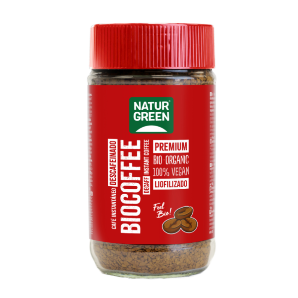 Biocoffee liofilizado descafeinado 100g. Natur Green