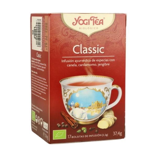 Classic Yogui Tea Infusión ayurvédica 17 bolsitas infusoras