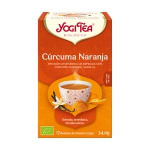 Cúrcuma Naranja Yogui Tea Infusión ayurvédica 17 bolsitas infusoras