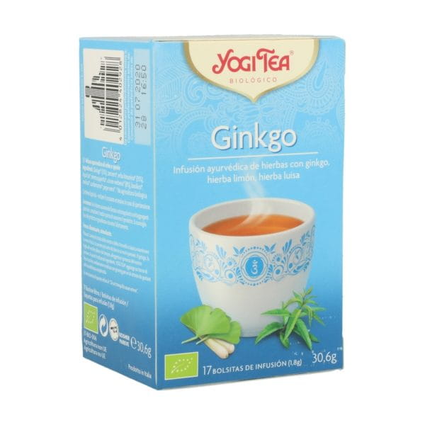 Ginkgo Yogui Tea Infusión ayurvédica 17 bolsitas infusoras