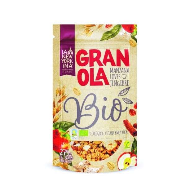 Granola Bio manzana loves jengibre  La Newyorkina 275g