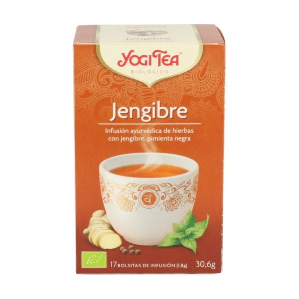 Jenjibre Yogui Tea Infusión ayurvédica 17 bolsitas infusoras