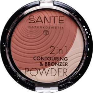 Maquillaje polvo bronceador 2 en 1 Santé Contouring & Bronzer Powder – 01 light medium