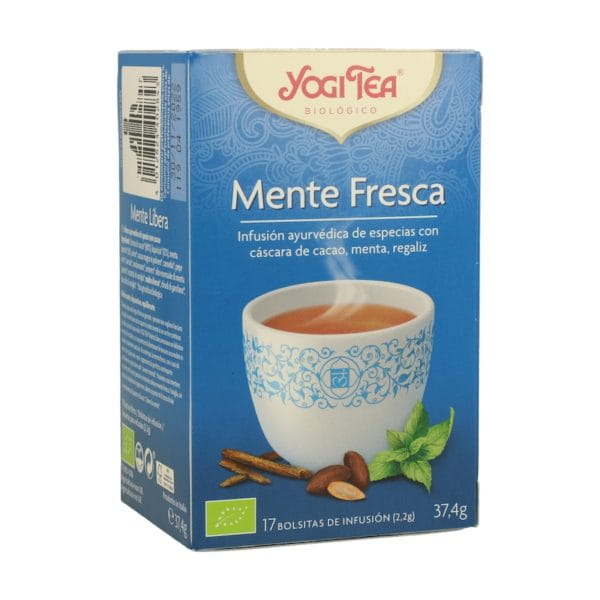 Mente Fresca Yogui Tea Infusión ayurvédica 17 bolsitas infusoras