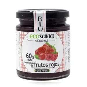 Mermelada frutos rojos solo fruta 250g Ecosana