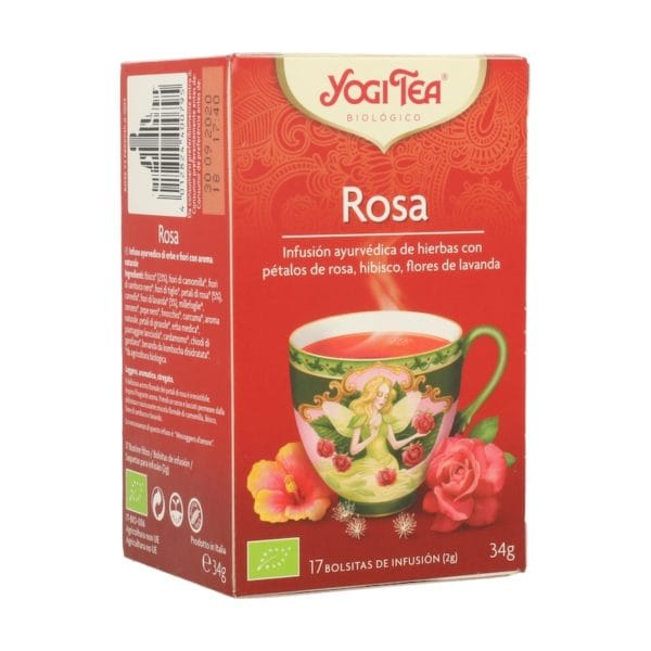 Rosa Yogui Tea Infusión ayurvédica 17 bolsitas infusoras