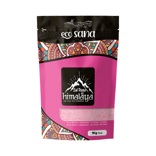 Sal rosa del Himalaya fina 1kg Ecosana