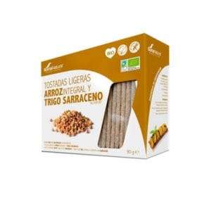 Tostadas ligeras de Arroz integral y trigo sarraceno  bio 95g Soria Natural