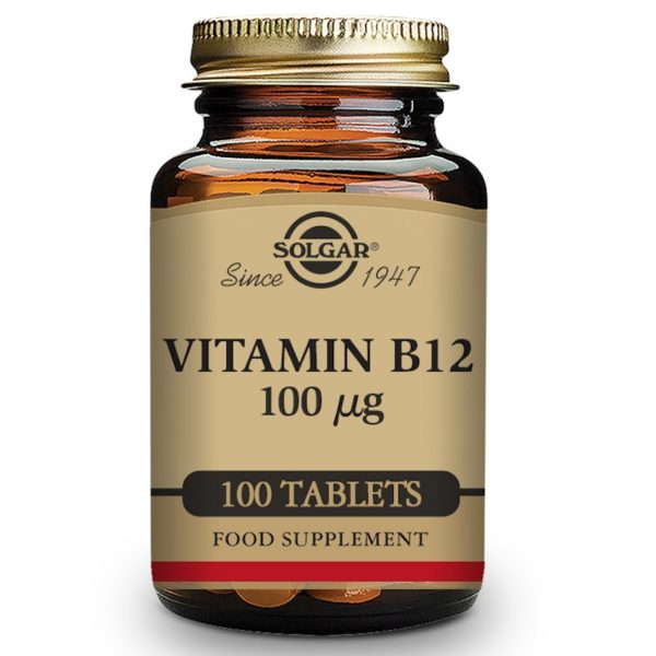 Vitamina B12 100 comprimidos de 1000μg Solgar